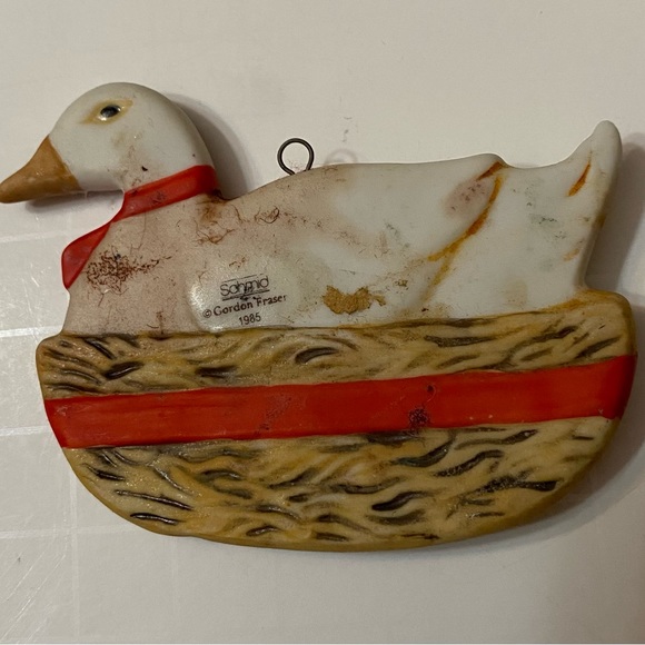Schmid Christmas Tree Ornament  Dove & White Duck Vintage - Picture 8 of 11